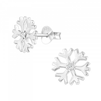 Welsh earrings 'Nadolig Llawen' - Merry Christmas - snowflakes