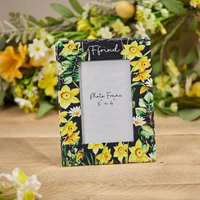 Slate Photo Frame - Flowers - Ffrind / Nain / Mam