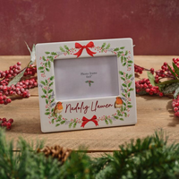 Welsh Robin 'Nadolig Llawen' Photo Frame