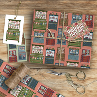 Christmas wrapping paper & tags - Welsh dresser