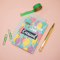 Birthday card 'Pen-blwydd Hapus Cariad' lover