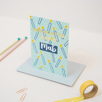 Birthday card 'Pen-blwydd Hapus Mab' son