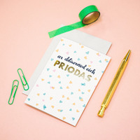 Wedding card 'Ar ddiwrnod eich Priodas' confetti