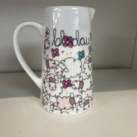 Bone China Jug - Blodau - Sheep