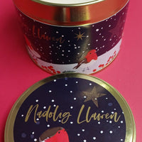 Christmas Fragranced Tin Candle - Nadolig Llawen - Robins