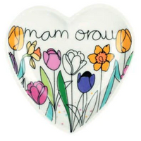 Welsh heart trinket dish 'Mam Orau' best mum