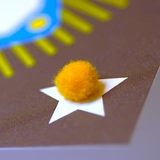 Welsh birthday card - Tape cassette - Happy birthday, pompoms