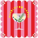 Welsh birthday card - Gin and Stripes, Penblwydd hapus, pompoms