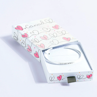 Silver plated bangle - Cariad