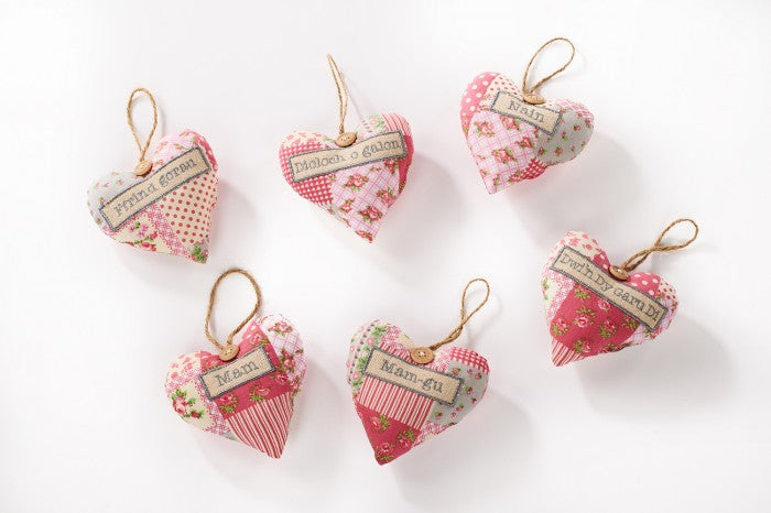 Patchwork hanging heart