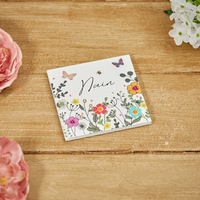 Flowers coaster - Nain or Mamgu
