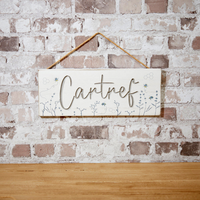 Engraved plaque - Cartref / Cariad