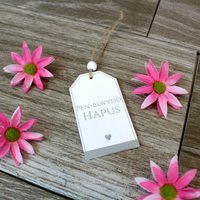 Gift Tag 'Pen-blwydd Hapus' happy birthday