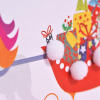 Christmas Card 'Gan Ddymuno Nadolig Hudol i Ferch Hyfryd' Magical Christmas Lovely Daughter