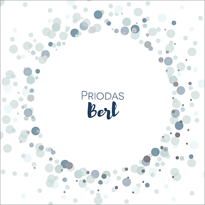 Anniversary card 'Priodas berl' pearl 30