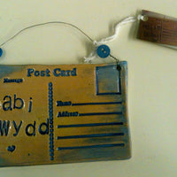 Babi Newydd Handmade Ceramic Postcard