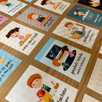 Welsh Routines, Times and Days Flash Cards