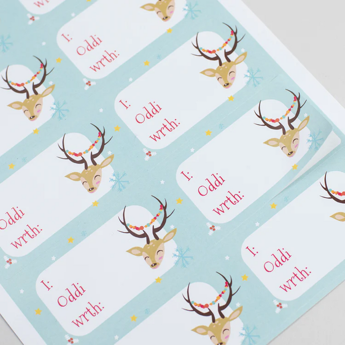 Gift labels / Stickers - Reindeer