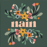 Mother's day card 'Nain' Grandmother (north Wales)