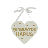 Welsh occasion glitter heart