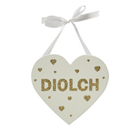Welsh occasion glitter heart