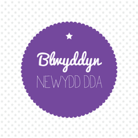 New year card 'Blwyddyn Newydd Dda' Happy New Year