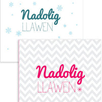 Christmas cards 'Nadolig Llawen' pack of 4