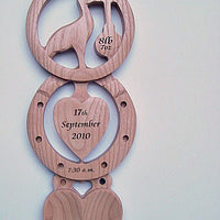Stork and Heart Lovespoon