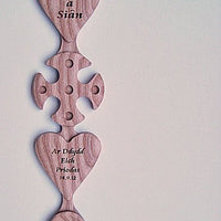 Two Hearts and Celtic Cross Lovespoon