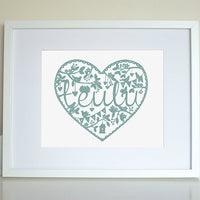 Teulu print