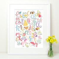 Welsh Girls Alphabet Print