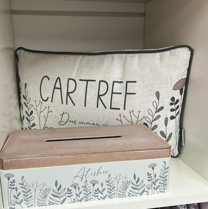 Cartref cushion - flowers