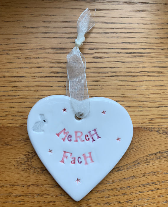 Hand-made Ceramic Heart - Merch Fach