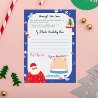 Letter to Father Christmas set 'Annwyl Siôn Corn'