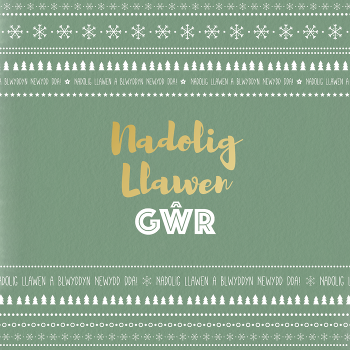Christmas card 'Nadolig Llawen Gŵr' - Husband