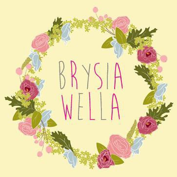 Get well soon card 'Brysia Wella' flower wreath