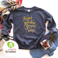 Tinsel ar y goeden Christmas Jumper - Tŷ Hafan - Adult Sizes