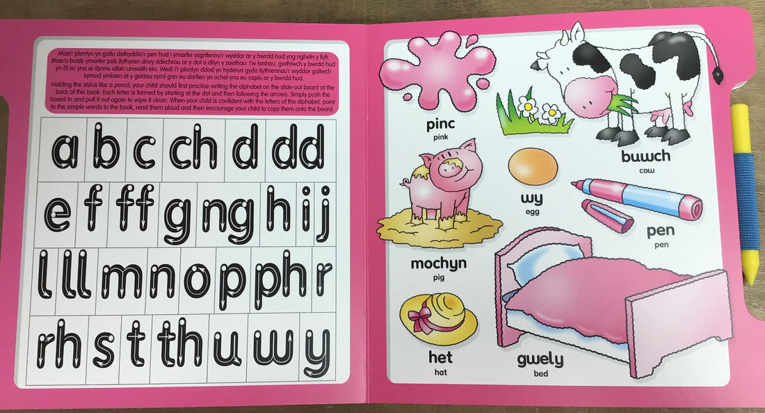 Fy Llyfr Ysgrifennu Hud/My Magic Writing Book: Ysgrifennu Geiriau Cyntaf/Writing My First Words