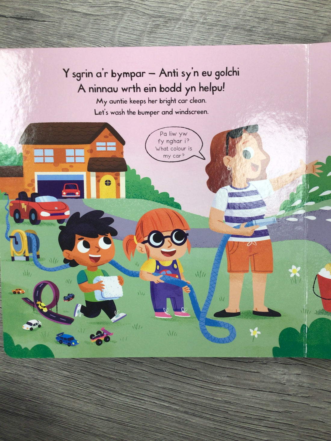 Cyfres Gwthio, Tynnu, Llithro: Ceir Prysur / Busy Cars: Busy Cars