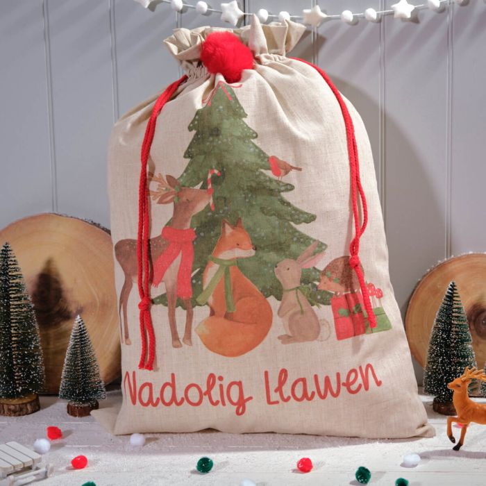 Nadolig Llawen Winter Wonderland Santa sack