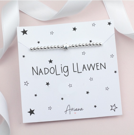 Welsh bracelet 'Nadolig Llawen' - Merry Christmas