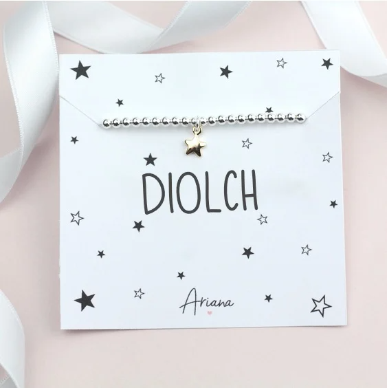 Welsh bracelet 'Diolch' - Thank you