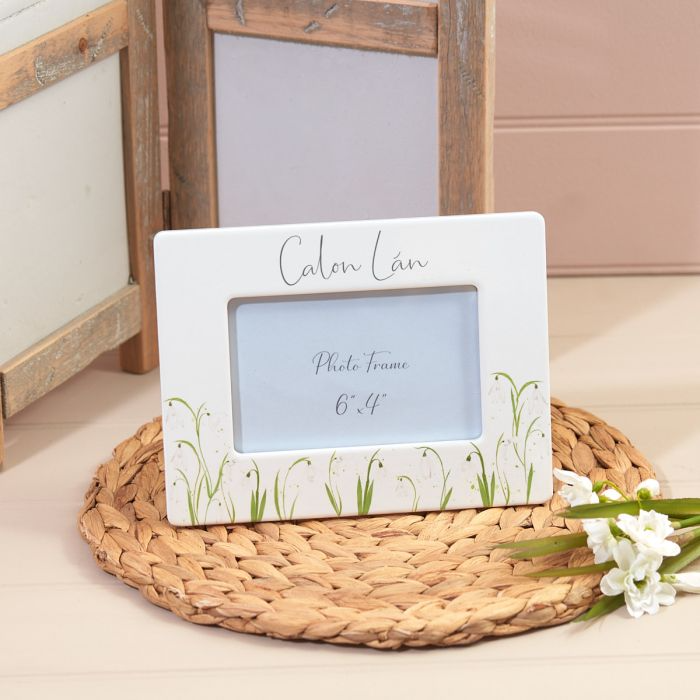 Ceramic photo frame 6x4 - flowers
