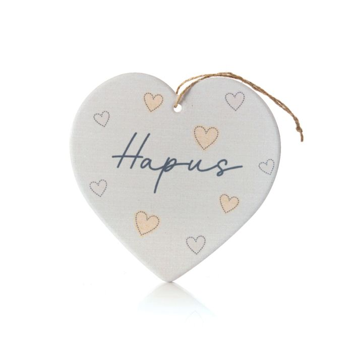 Ceramic Heart Plaque - Cwtch / Cariad / Cartref / Hiraeth / Hapus / Teulu