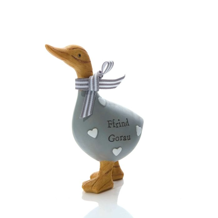 Welsh Resin Standing Duck Ornament &