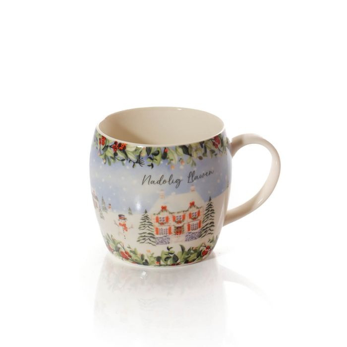 Nadolig Llawen mug - Christmas cottage