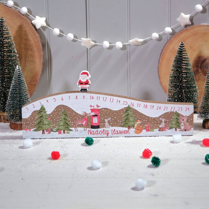 Wooden advent countdown &