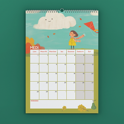 2026 Welsh Language Calendar - A3 or A4