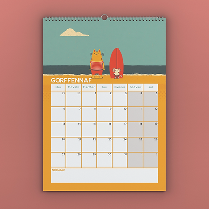 2026 Welsh Language Calendar - A3 or A4