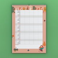 Trefnydd Teulu 2026 A3 Family Planner Calendar